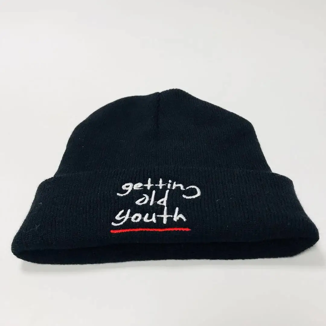 NXYY Getting old Youth теплые шапочки с манжетами, зимняя черная вязаная шапочка вязаная бини Skullies шапочки для подростков