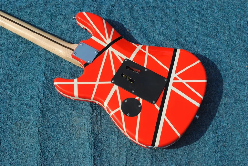 Новая+ фабрика+ Kram EVH 5150 электрогитара Eddie Van Halen Kram 5150 гитара красный цвет 5150 полосатая гитара