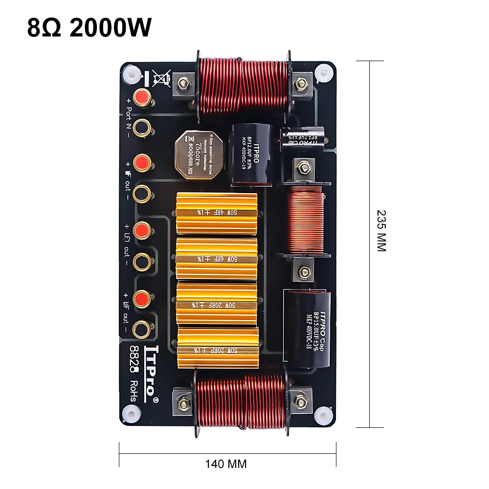 AIYIMA дома Динамик 2 Way кроссовер аудио фильтр 1500W 1800W 2000W Профессиональный делитель частоты DIY 12-18 дюймов этап Динамик