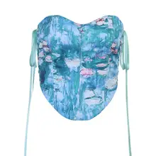 

Side Tie Waist Cross-border Foreign Trade Spring New And Sexy Printed Waist American Style Tie European Fashion L9B7