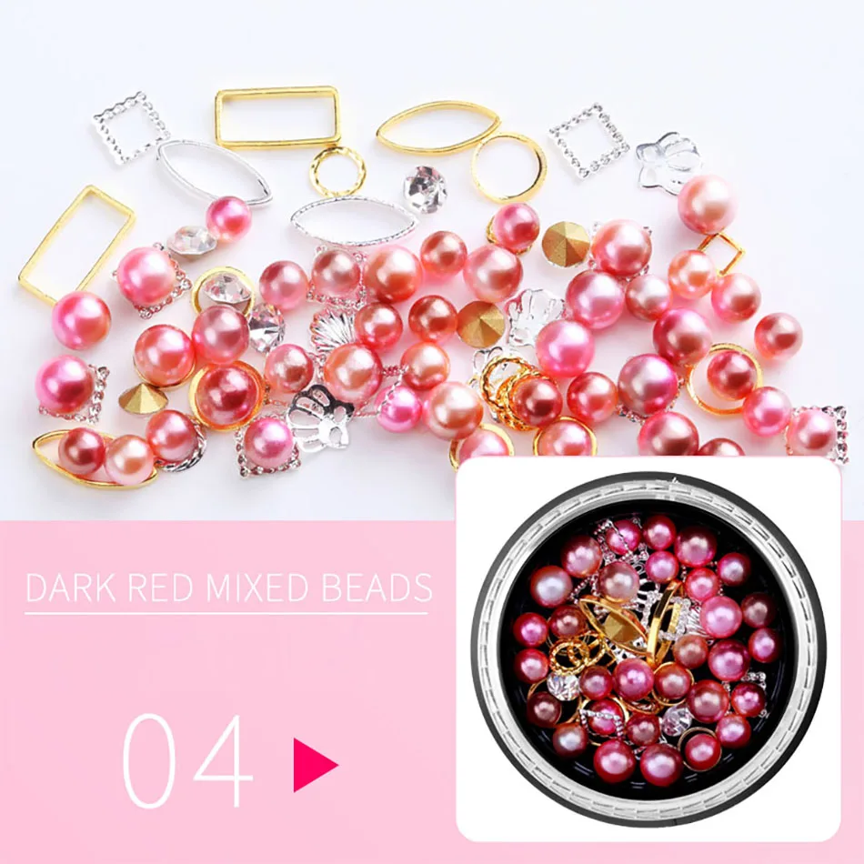 MORDDA 12 Style Crystals Mix Rhinestone Decoration For Nails Design Crystal Nails Art Decorations 3D Nail Jewelry For Manicurea - Цвет: E04