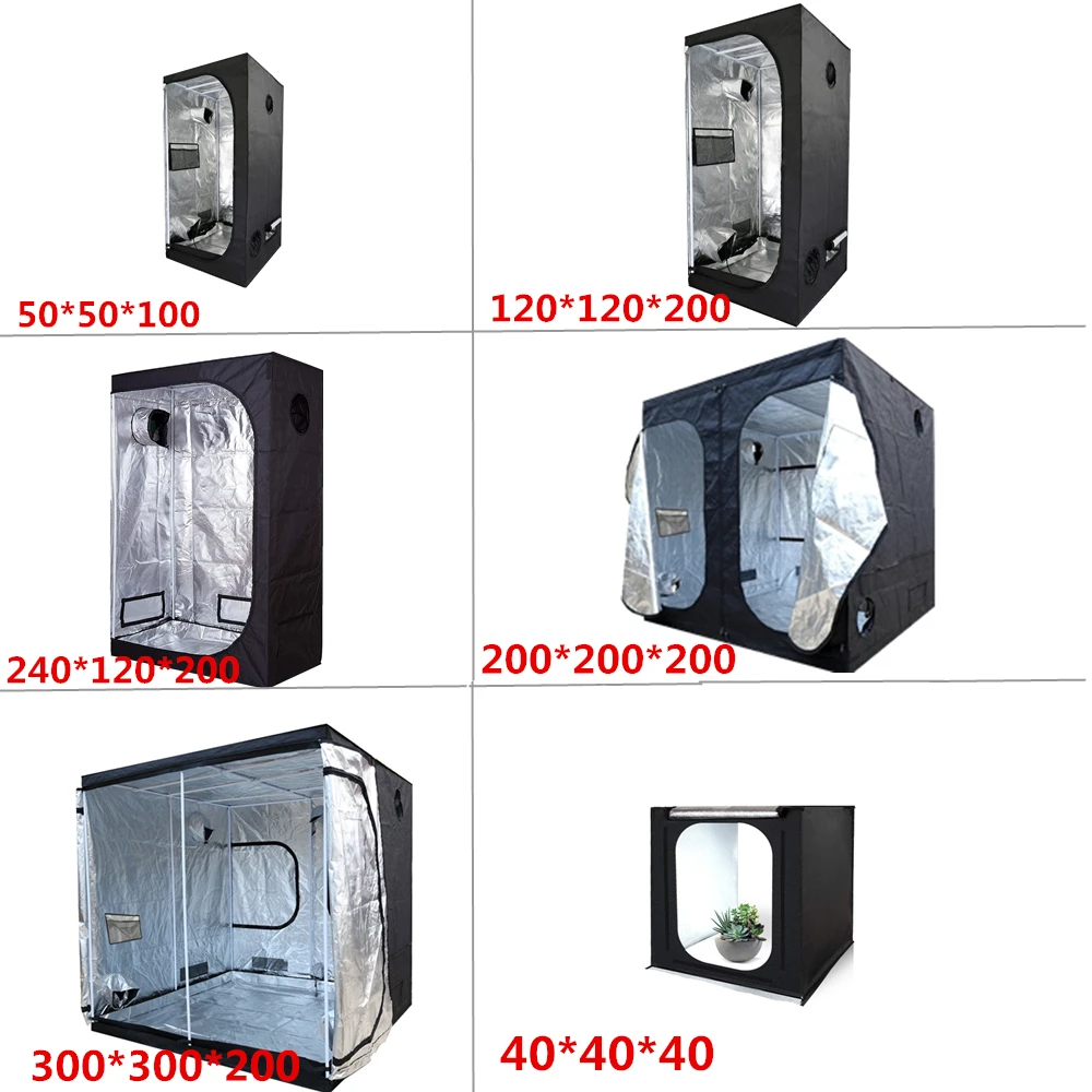 GROWBOX LED600D 2 in 1 Plant Grow Tent Growing Tent For Indoor Grow Light Accessories Hydroponic Mylar Ratchet Hangers