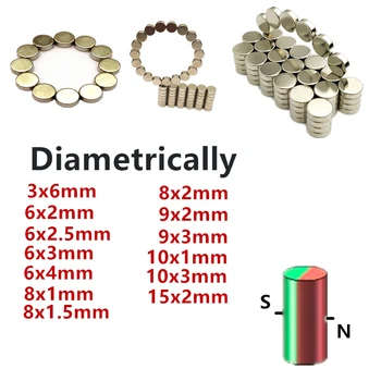 

NdFeB Magnet Diametrically Magnetized Rod Diameter magnet encoder