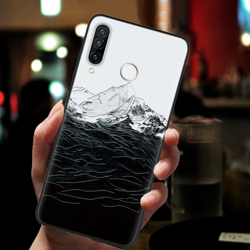 3D чехлы с тиснением для huawei mate 20 Lite P20 P30 Pro P Smart Y6 2019 2018 TPU Чехлы Honor 10i 20i 8X9 10