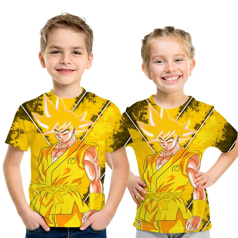 Детская футболка с 3d принтом «Ультра-инстинкт Гоку» футболка для мальчиков и девочек с драконом и мячом «Z» топы для папы, мамы, детей Harajuku, футболки для родителей и детей