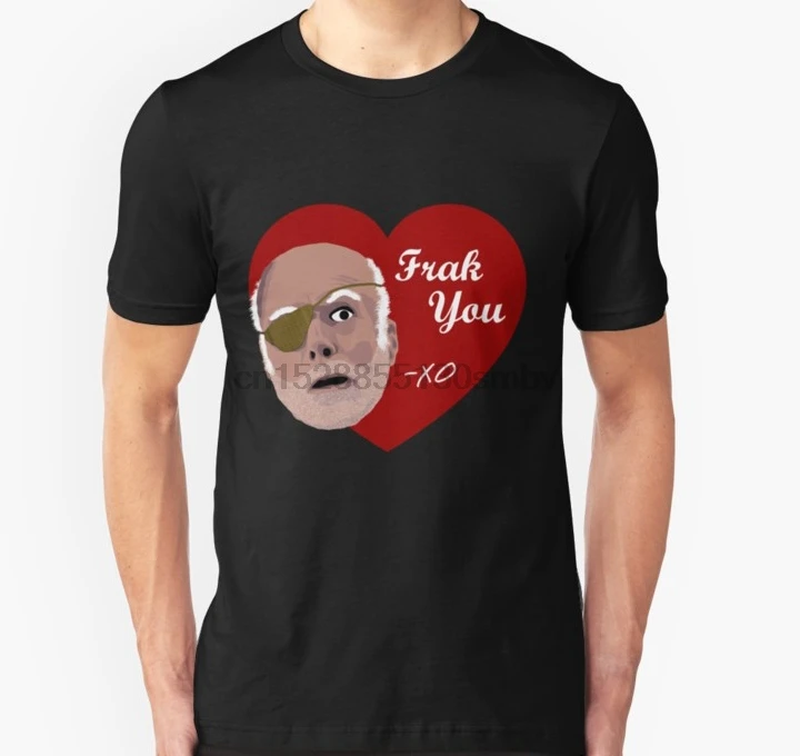 Men tshirt Colonel Tigh Valentine Unisex T Shirt women T-Shirt tees top |