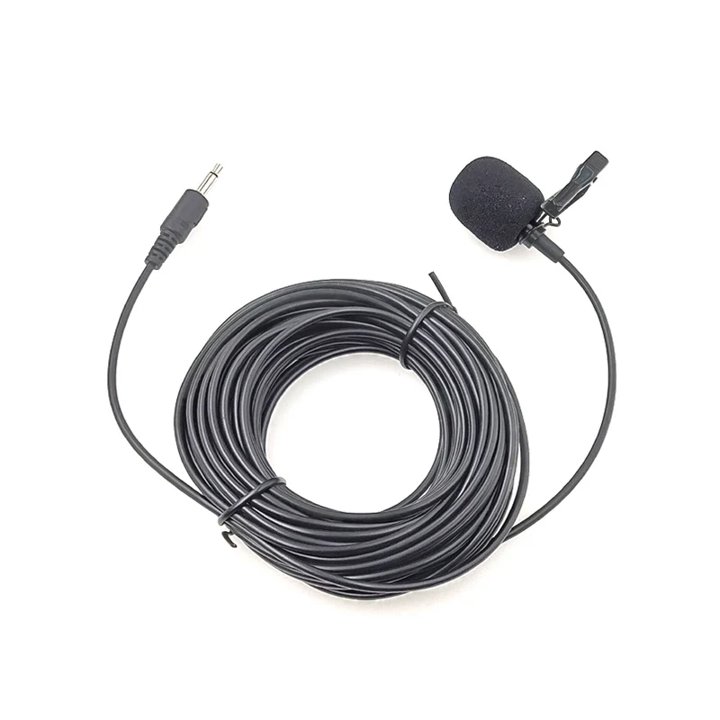 10m Extended Cable Lapel Lavalier Microphone