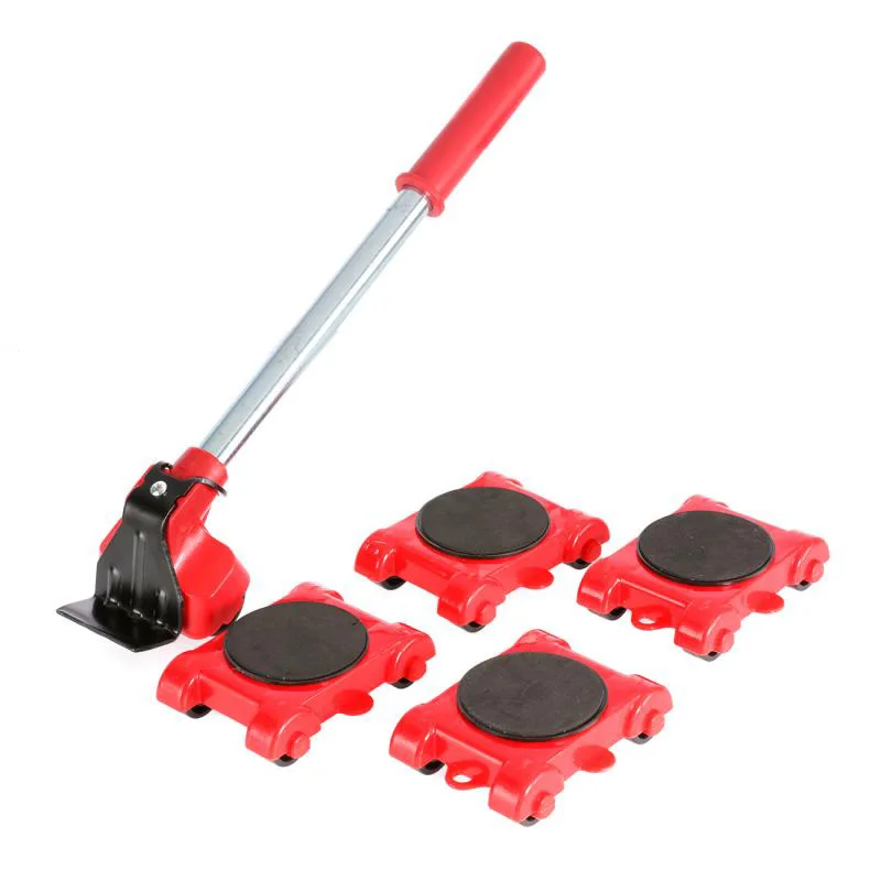 2020 New Dropship Furniture Mover Tool Set Heavy Stuff Transport Lifter 4 Wheeled Mover Roller with Wheel Bar Moving Device Tool-2