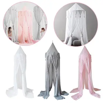 

1PC New Hanging Chiffon Mosquito Net Newborn Tent Canopy Children Bedding Round Mosquito Net For Baby Room Decoration