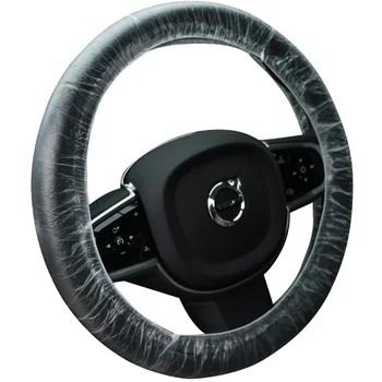 

100 Set Car Steering Wheel Cover Transparent Gear Shift Knob Seat Cover Disposable Universal One Time Dirty-resistant