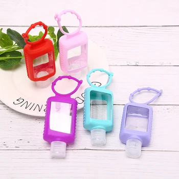 

1pcs 60ML Portable Travel Empty Bottle Cosmetic Refillable Bottle With Silicone Holder