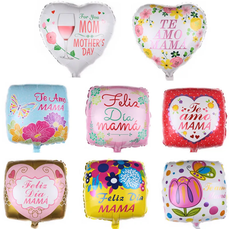 50 дюймов испанский Te amos balon воздушные шары из фольги Love feliz cumpleanos декор для дня рождения Детские игрушки Подарки На дни матери 10 шт