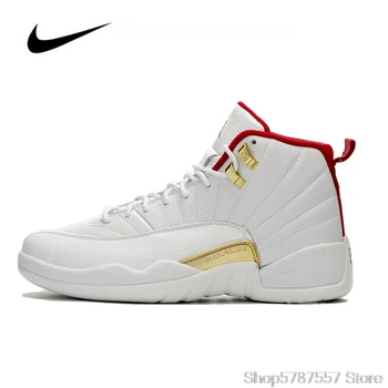 

Original Jordan Shoes Women Nike Air Jordan 12 FIBA 2019 Men's Jordan Shoes Basketball Shoes High-top Sneakers Unisex 130690-107