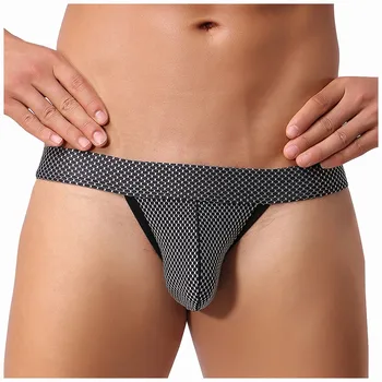 

Breathable Designed Men's Underwear Mesh Briefs Slip Shorts Low Waist Gay Men Underwear Soft Knickers Short Sexy Male Panties