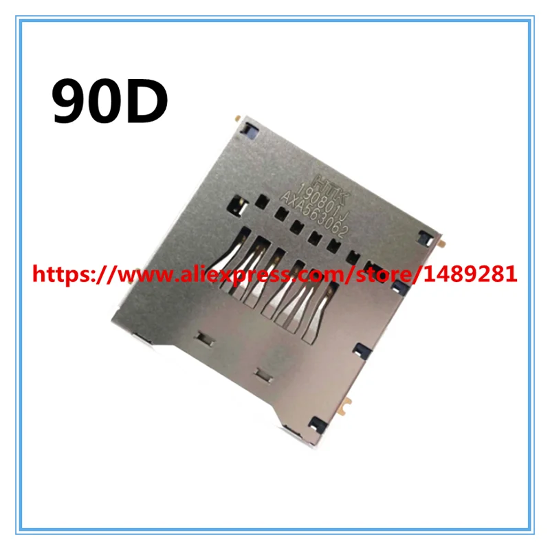 

NEW For Canon 90D EOS R / RP EOSR EOSRP SD Memory Card Reader Connector Slot Holder Camera Replacement Spare Repair Part