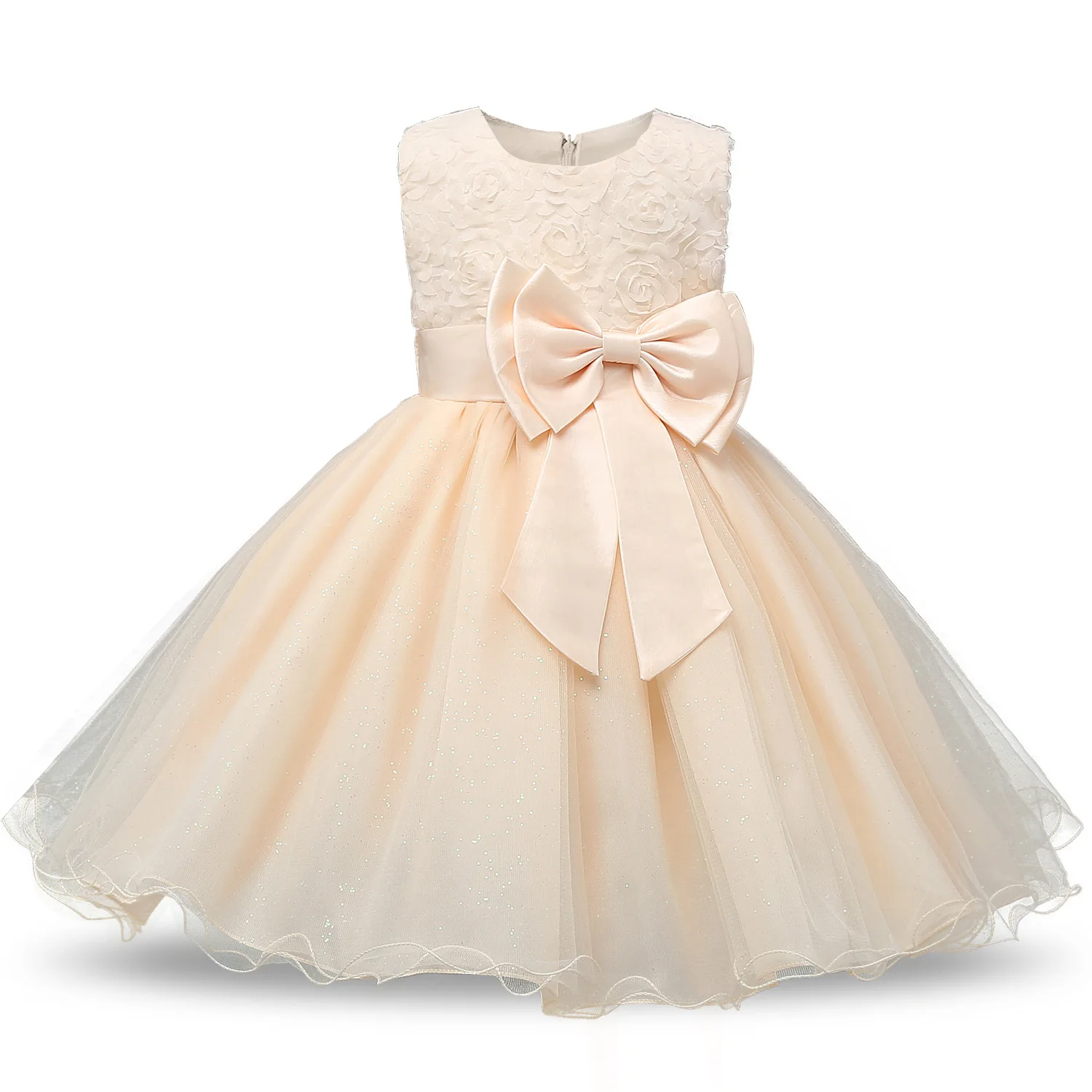 Платье для девочек с цветочным узором и бантом-бабочкой; детский праздничный костюм; Детские торжественные мероприятия; Vestidos; платье-пачка с цветочным рисунком; пышное свадебное платье - Цвет: Style 18