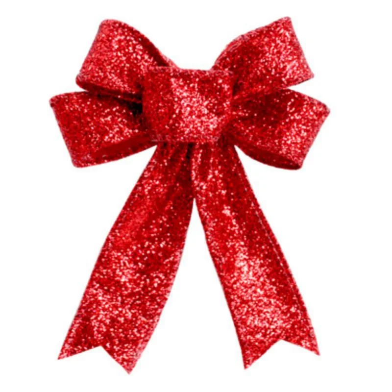 

23CM Large Red Bow Xmas Ornament Christmas Tree Decoration Festival Party Home Affordable Personality Fashion Comfortable