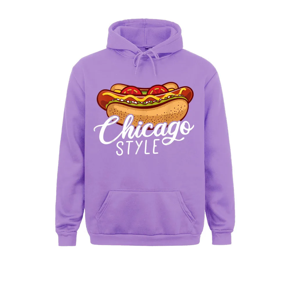 Hoodies Chicago Style HOT DOG Gift Hotdog T-Shirt__323 Hoods Labor Day Discount Street Long Sleeve  Student Sweatshirts Street Chicago Style HOT DOG Gift Hotdog T-Shirt__323purple