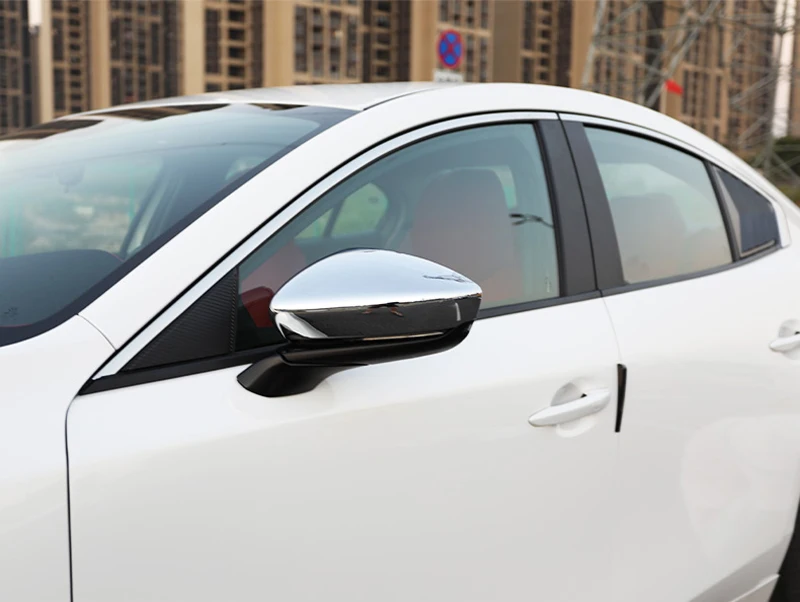 Подходит для Mazda 3 Axela автомобильный Стайлинг ABS Боковая дверь зеркало заднего вида накладка 2 шт. авто аксессуары