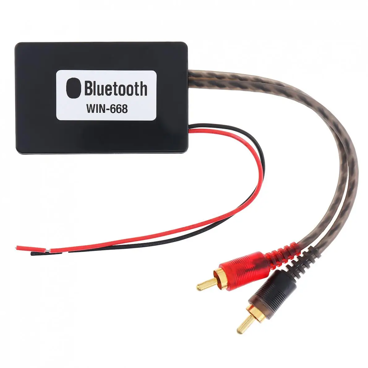 Universal Car bluetooth Wireless Connection Adapter for Stereo with 2 RCA AUX IN Music Audio Input Wireless Cable for Truck Auto