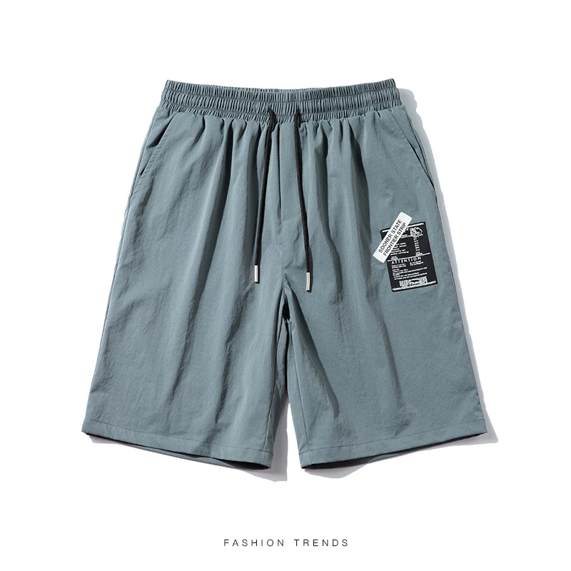 

Мужские летние шорты, повседневные спортивные шорты для бега, модные однотонные шорты-карго, мужские трендовые свободные шорты, новинка 2021