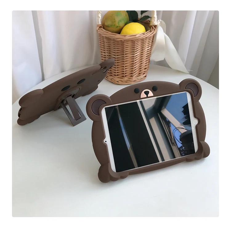 Силиконовый чехол-подставка для планшета ipad Mini1 2 3 4 5 air 2 3 pro 10,2 защитный чехол с мультяшным рисунком для ipad 11 дюймов 18 9,7