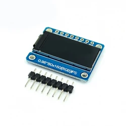 Tela de lcd colorida, 80x160, ips, módulo lcd, tft, 65k, st7735, interface spi, 3.3v, substituição, oled