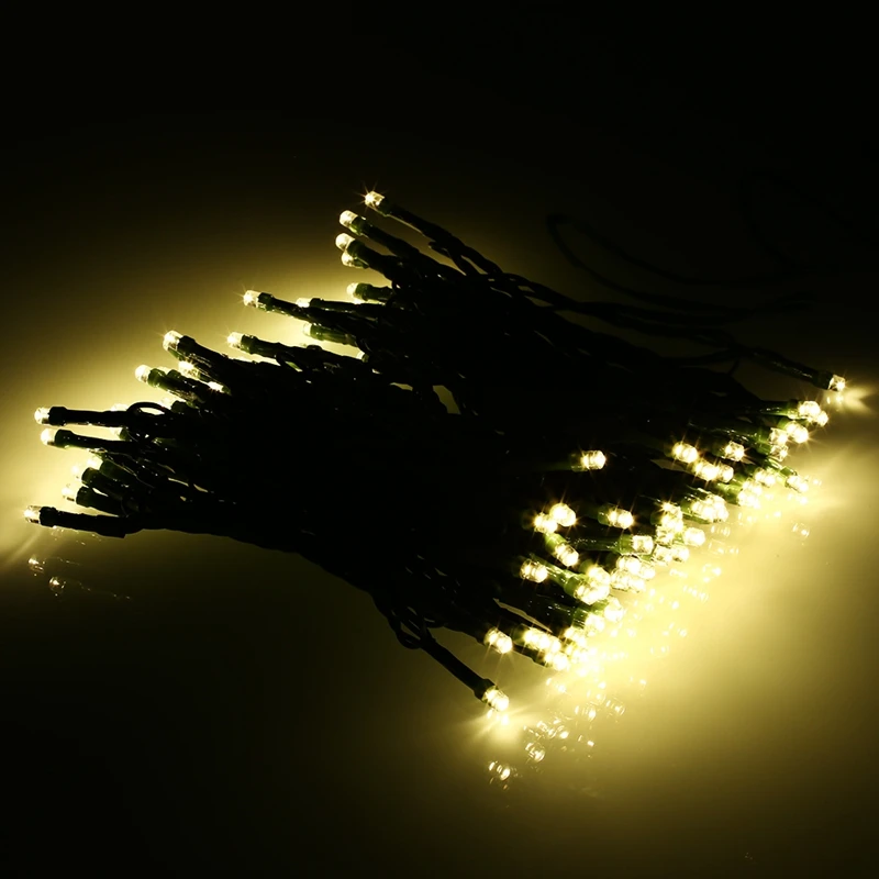 Led String Lights 200-LED String Light High Voltage EU / US Plug Holiday Lighting Outdoor Xmas Tree Decoration String Lamp EU Pl