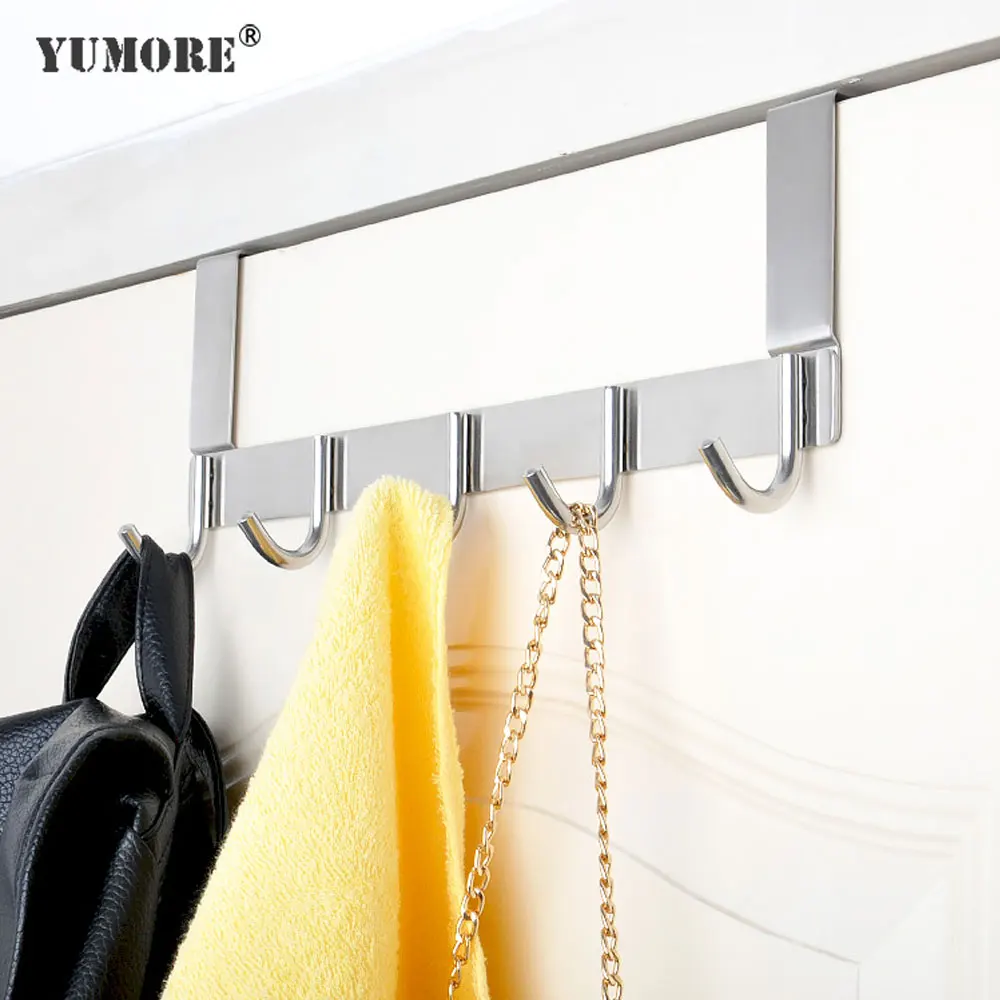 YUMORE для детей от 3 до 8 лет крючки станок и над дверью Крючки Heavy Duty 304 Нержавеющая сталь дверная вешалка шляп