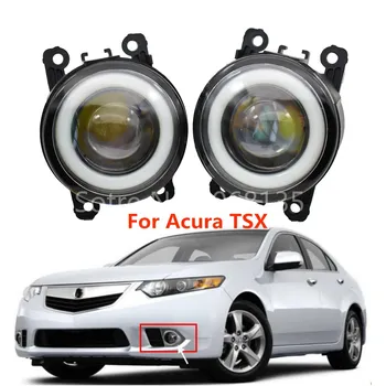 

2x Car LED Fog Lights 90mm Round Angel Eye Daytime Running Light for Acura TSX 2011 2012 2013 2014