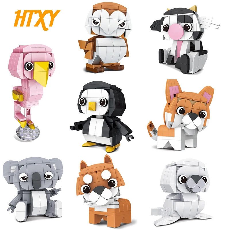 Фигурки животных Koala Совы корги корова птица пингвин собака Лев друзья для