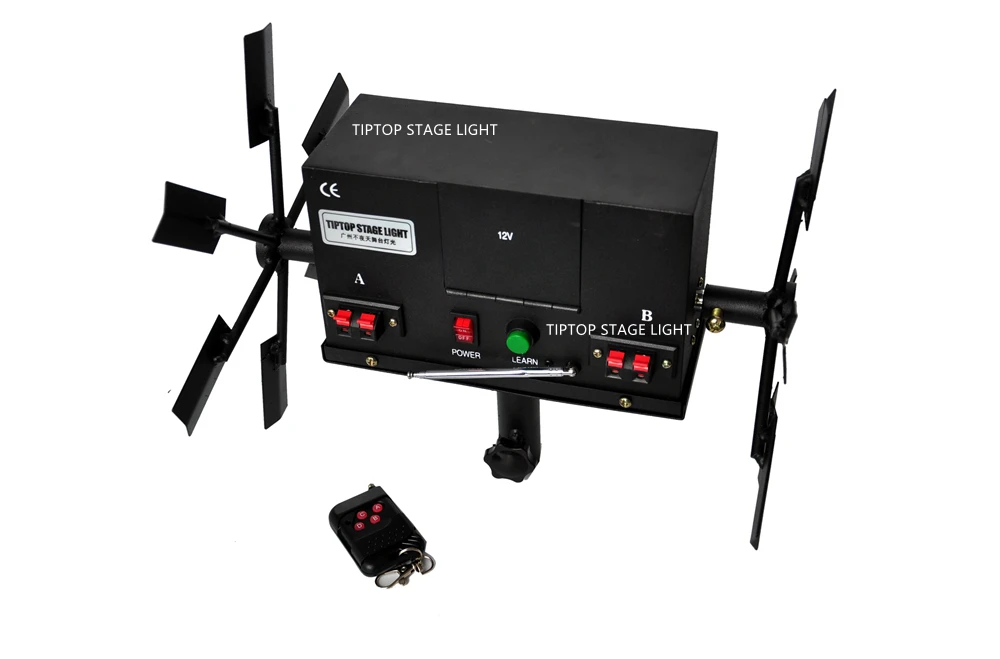 Moinho de Vento Fogos de Artifício Distância sem Fio Pacote Duplo Braço Gatilho Máquina Efeito Estágio Controle Remoto Longa Receptor Rotação Roda 2 Computers & Electronics