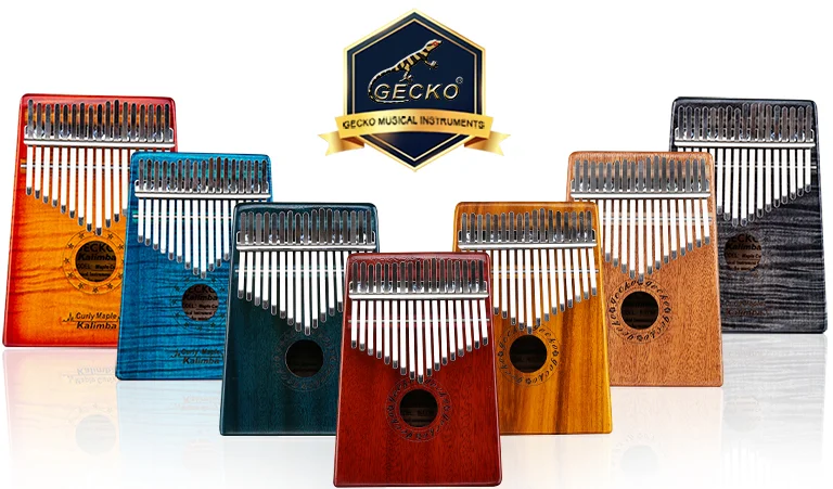 GECKO K17MEQ 17 клавиш Kalimba большой палец пианино Mbira перкуссионная клавиатура Marimba деревянные музыкальные инструменты с чехол для переноски