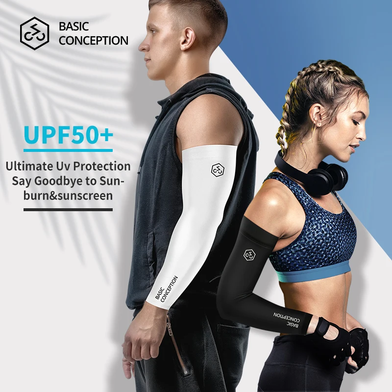 UV Sun Protection Cooling Arm Sleeves for Men and Women,UPF 50 Sports Arm  Cover For Cycling Basketball Running Outdoor Sports