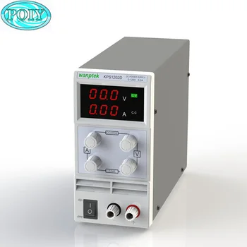 

KPS1202D Adjustable High Precision Double LED Display Switch DC Power Supply Protection Function 120V 2A 110V/220V