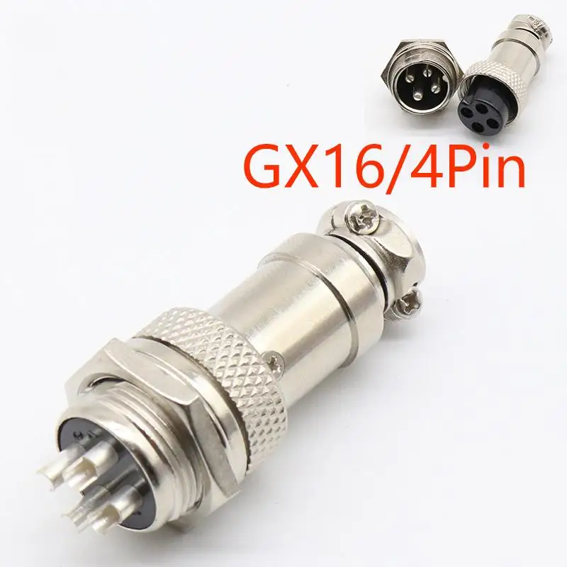 1 комплект GX16 4 Pin Мужской и Женский диаметр 16 мм провод панель Разъем L72 круговой