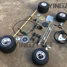 Картинг ATV UTV 100 см задняя ось рулевого механизма рейка Шестерня рулевой тяги рулевое колесо диск ротор тормоз с 5 дюймовыми колесами