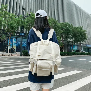 

travel backpack all-match backpack tooling trend backpack fashion large capacity simple high school college student school bag