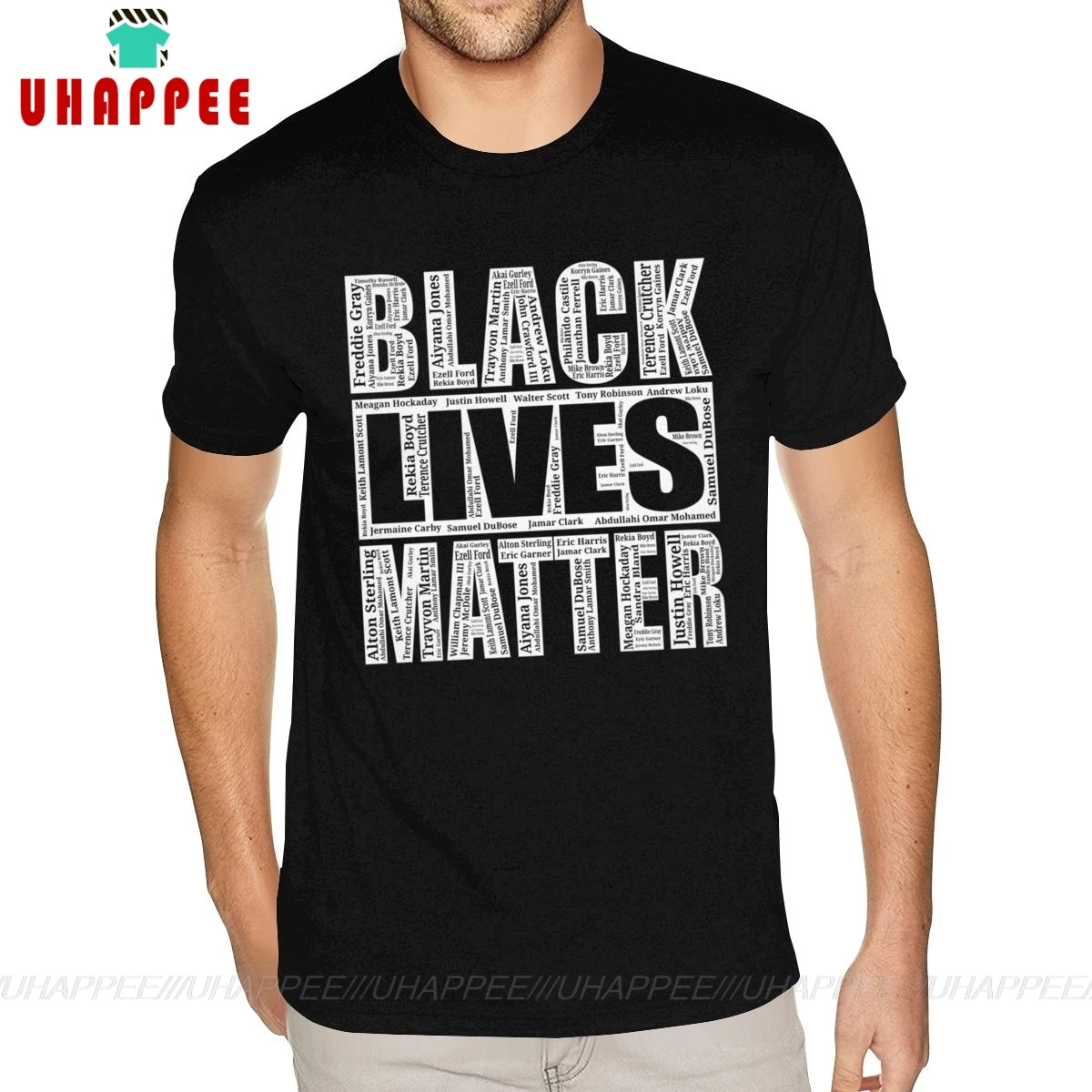Мужская футболка с коротким рукавом и логотипом Black Lives надпись их наименования