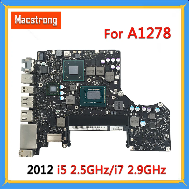 Протестированная оригинальная материнская плата A1278 для MacBook Pro 2012 13