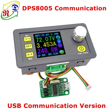 DPS8005 машина для испытаний на программируемую постоянную Напряжение переменного тока понижающий модуль источника питания с Вольтметр преобразователь амперметра 80V 5A - Цвет: DPS8005 USB