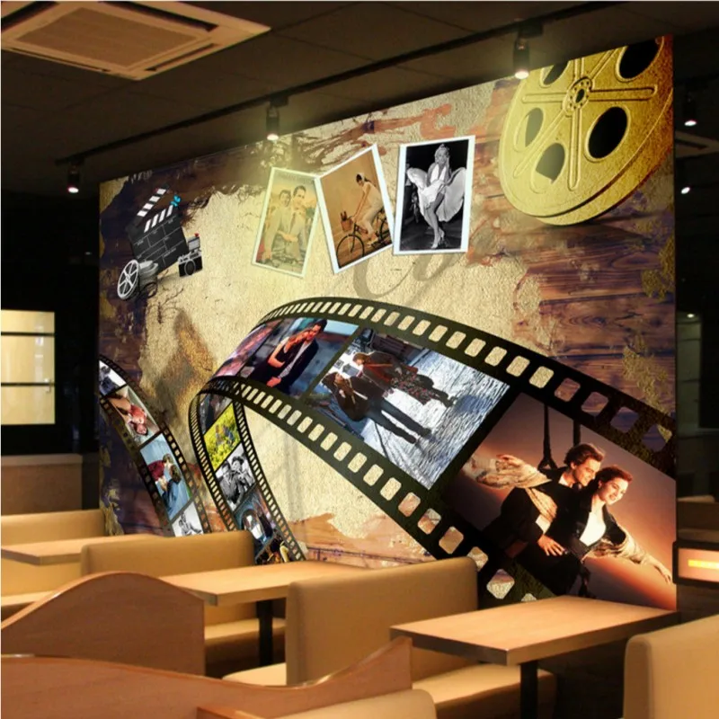 Custom-Size-Photo-nostalgia-European-American-film-background-wall-lobby-home-decoration-living-room-cinema-mural