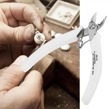 

Mini Hand Tool Pliers Diagonal Pliers Cutter Jewelry Making Processing Accessory White Handle Diagonal Pliers Jewelry Tools