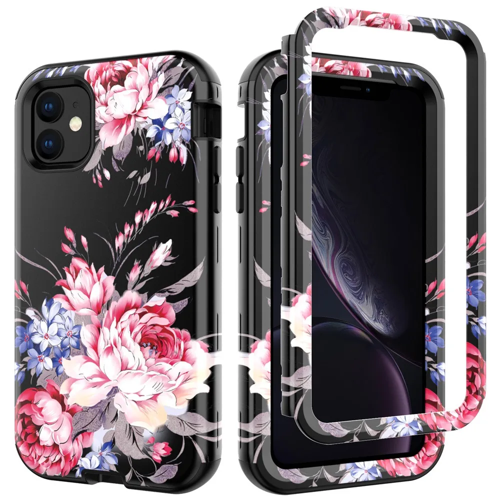 

Mosunx For iphone 11 6.1in Ultra Thin Case PC+Silicon Luxury Bumper Protector Cover For iPhone 11 Pro 5.8 Pro Max 6.5 Inch
