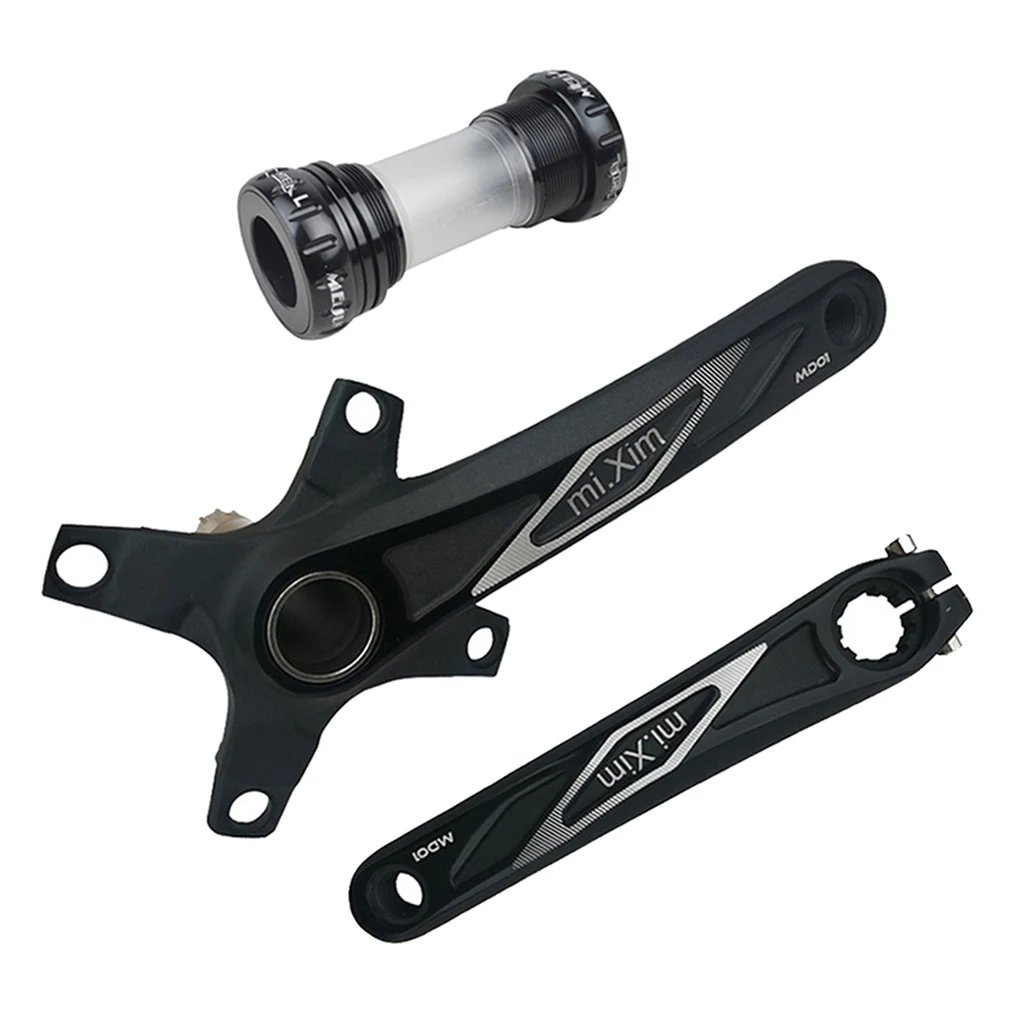 Aluminum Alloy Mountain  Crankset + Bottom Bracket 170mm BCD 104mm