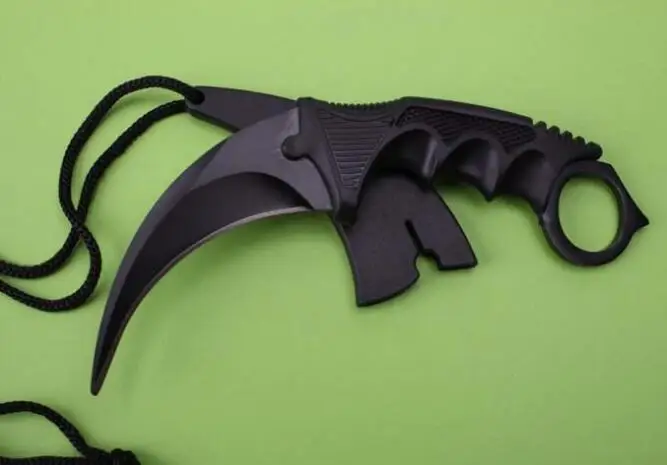 black Стальной коготь тигра Karambit мини нож с Фиксированным Лезвием Охотничий Тактический карманный нож для выживания рождественские сувенирные ножи a1320 - Цвет: black