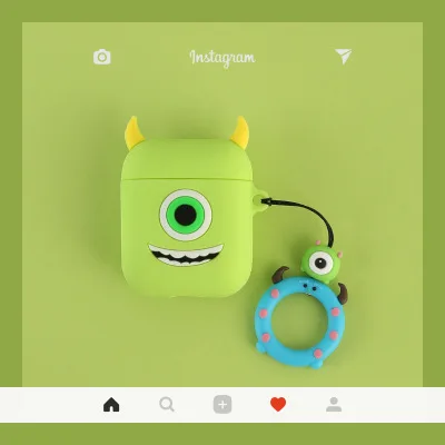 3D мультяшный беспроводной Bluetooth чехол для наушников для Apple AirPods Disneys силиконовый зарядный чехол для наушников s для Airpods милый чехол - Цвет: 04