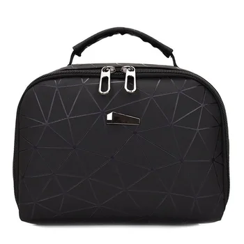 

Matte Exquisite Fashion Cosmetic Bag Women Diamond Lattice Large Capacity Waterproof Wash Bag Business Trip Travel Tour Storage