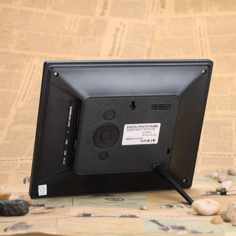 Andoer 8 ''ультратонкий HD TFT-LCD Цифровая фоторамка Будильник MP3 MP4 киноплеер с дистанционным настольным цифровым фоторамкой
