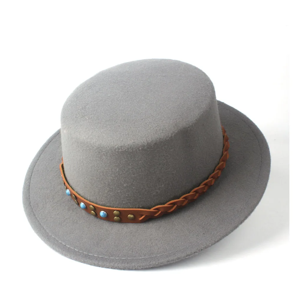 Новая модная Шляпа Fedora на плоской подошве для джентльменов, вечерние шляпы для леди, шляпа-баттер, повседневный стиль, размер 56-58 см